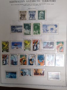 collection on pages Australian Antarctic Territory mint most NH IW: CV $126