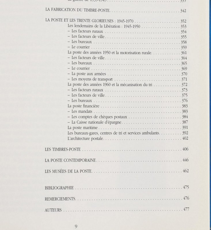 LITERATURE France: Le Patrimoine de la Poste. 