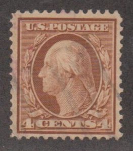 U.S. Scott #334 Washington Stamp - Used Single