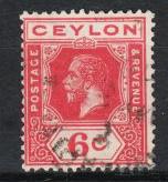  Ceylon - 1921 KGV 6c Sc# 230 - (4442)