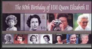 Thematic stamps SOLOMON IS 2006 QUEENS 80th MS1170 mint