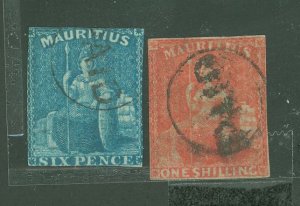 Mauritius #18-19  Single (Complete Set)