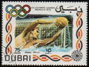 Dubai C65 - Cto - 75d Olympics / Water Polo (1972)
