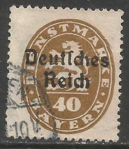 GERMANY BAVARIA O57 VFU R9-130-2