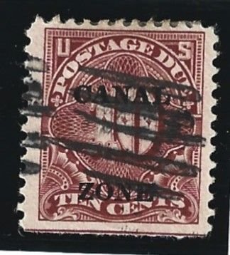 Canal Zone Scott #J14 Used 10c Postage Due O/P 2021 CV $50.00