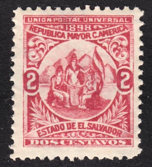 El Salvador Scott 178 wtmk 117 F+ mint OG LH. 1st issue. FREE...