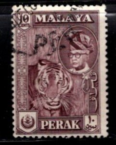 Malaya - Perak - #132 Tiger/Sultan - Used