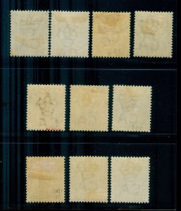 MOMEN: ST. LUCIA SG #43-52 1891-8 MINT OG H LOT #60361