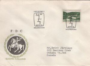 Finland 1964 FDC Sc 414 2m Farm on lake shore