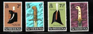 St. Helena-Sc#273-6- id7-unused NH set-Military Weapons-1973-