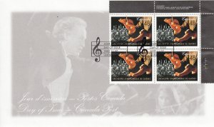 Canada 2003 FDC Scott #1968 48c Quebec Symphony Orchestra UR