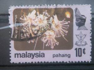 PAHANG, 1965, used 15c, Flowers Scott 84