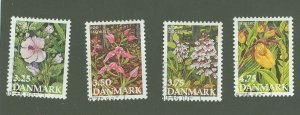 Denmark #920-923  Single (Complete Set) (Flowers)
