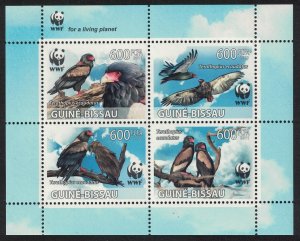 Guinea-Bissau Bateleur Eagle 'Terathopius ecaudatus' Bird WWF Block of 4 2011