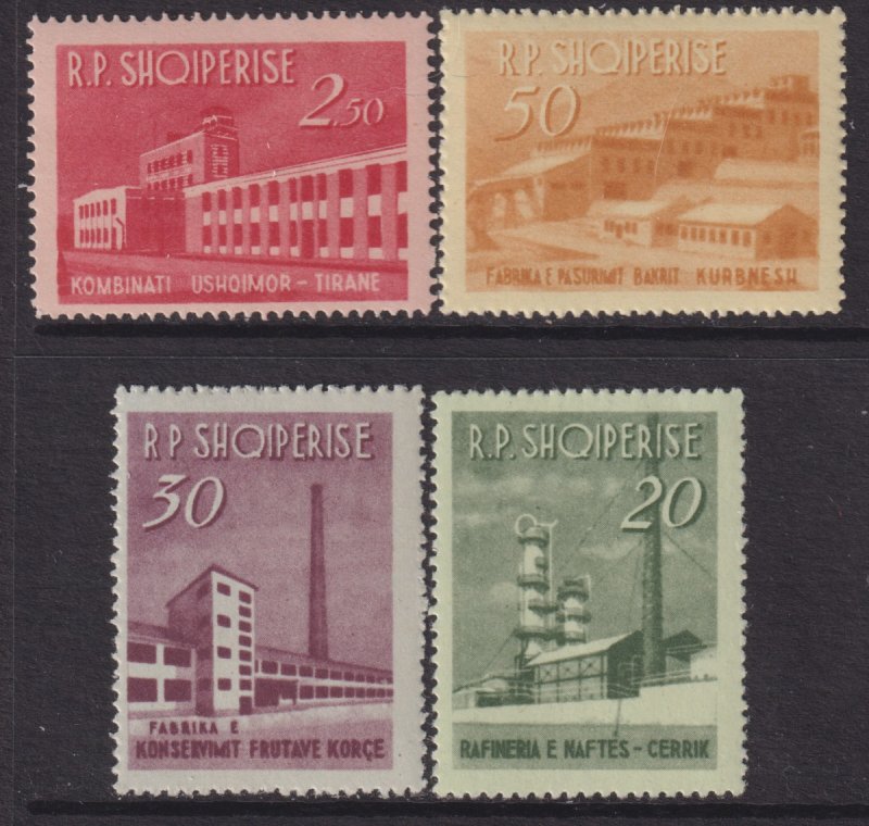 1963 Albania Production complete set MLH Sc# 672 / 675 CV $22.40 Stk #2