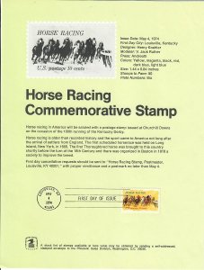 US SP347 Horse Racing Souvenir Page #1528