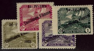 Italian Fiume SC#165-168 Mint F-VF...Worth a close look!!