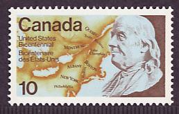 Canada #691 U.S. Bicentennial MNH single