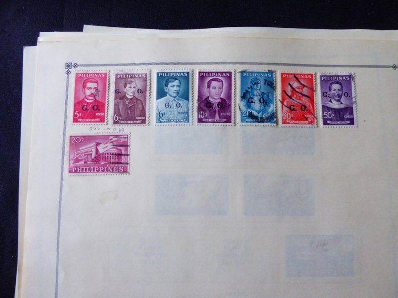 Philippines 1960-1973 Stamp Collection on Scott International Album Pages