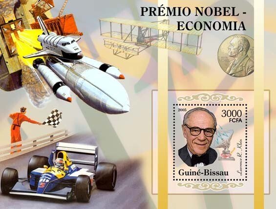 GUINEA BISSAU - 2005 - Nobel Economics Prize - Perf Souv Sheet-Mint Never Hinged