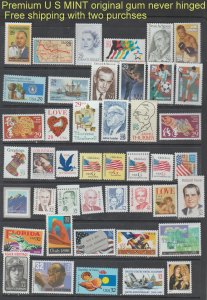 Premium US Mint  #2746 and Higher 46 stamps total ⭐⭐⭐⭐⭐