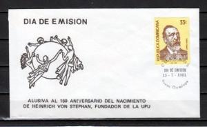 Dominican Rep., Scott cat. C334. U.P.U. Founder issue. First Day cover