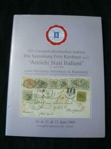 CORINPHILA AUCTION CATALOGUE 2009 ANTICHI STATI ITALIANI 'KIRCHNER' PART 1