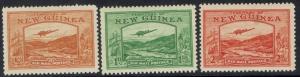 NEW GUINEA 1939 BULOLO AIRMAIL 1/2D 1D AND 2D MNH **