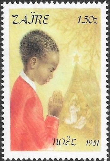 Zaire 1981 Christmas Sc # 1039 Mint NH. Free Shipping for All Additional Items.