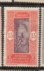 French Dahomey 1920s Early Issue Fine Mint Hinged 15c. NW-231270