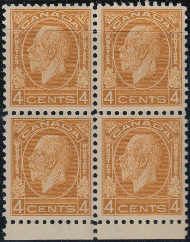 CANADA 198 VF NH Blk/4 (42620)