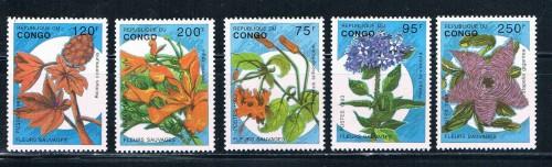 Congo MNH Set 1016-1020 Flowers (ML0218)