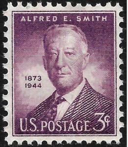 Scott 937   3¢ Alfred E Smith Single, MNH