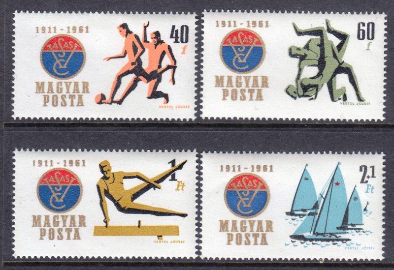 Hungary 1961 Steel Works Sports Club Anniversary Complete Mint MH Set