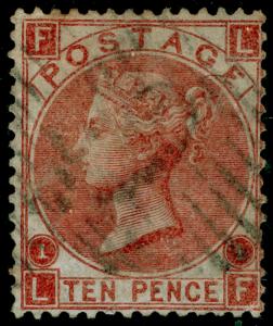 SG112, 10d red-brown, USED. Cat £170. CONSTANTINOPLE. LF