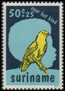Suriname B245 - Mint-NH - 50c+25c Parrot (1977) (cv $1.60)