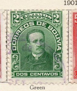 Bolivia 1901-04 Early Issue Fine Used 2c. NW-255854