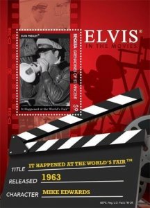 St Vincent - Elvis Presley World's Fair, Stamp Souvenir Sheet SGB1203