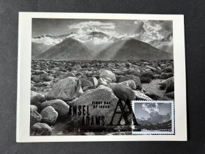 Ansel Adams 2024 FDC Maxicard Maximum Postcard Mount Williamson Sierra Nevada