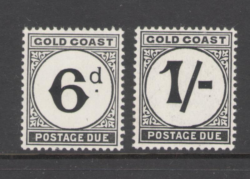 Gold Coast 1952 Postage Due Scott # J7 - J8 MNH