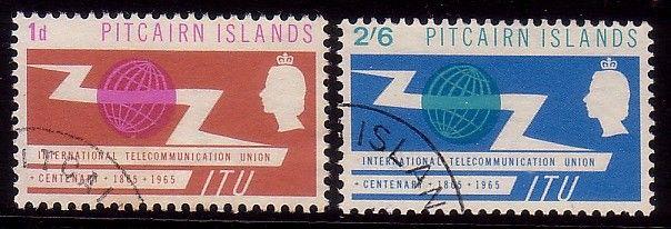 PITCAIRN 1965 ITU set fine used............................................41336