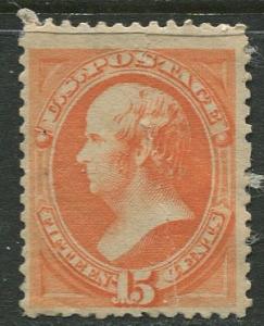 US Sc152 1871 15c Webster M/OG $3500 Sgl Famous Americans