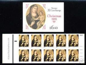 US Scott # 3003AB  BK232 Christmas Madonna