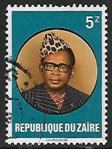 Zaire # 1056 - President Mobutu - used