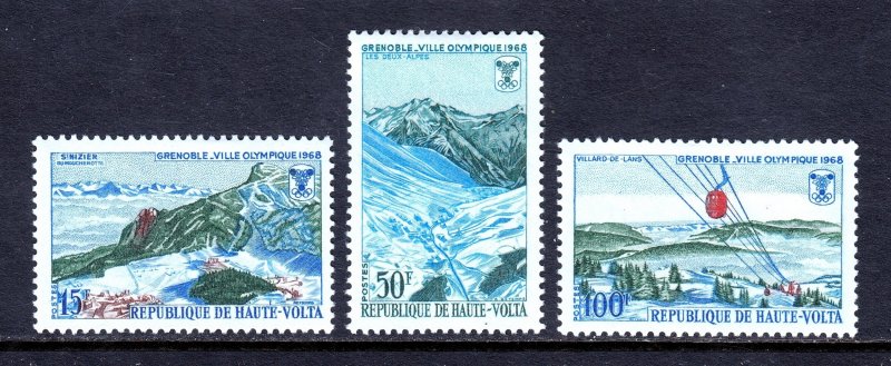Burkina Faso - Scott #182-184 - MH - SCV $3.50