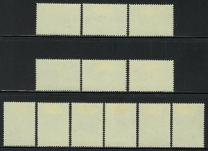 Trieste (Zone B) Scott 93-104 Mint Hinged