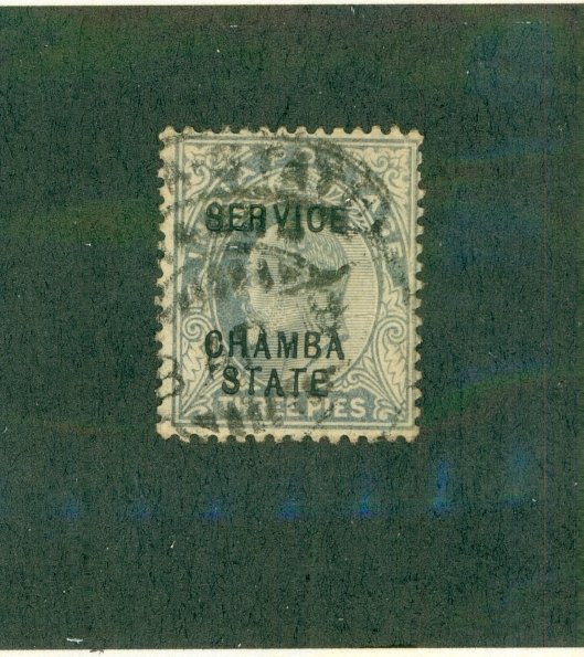 CHAMBA -INDIAN STATE O15 USED BIN $0.50