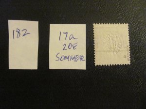 Germany 1872 USED  SIGNED SOMMER MI. 17a SC 15 VF 20 EUROS (182) NICE CANCEL