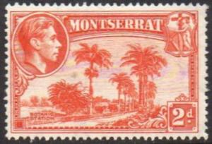 Montserrat 1942 2d orange (P 14) MH