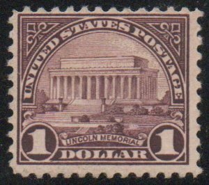 USA #571 F/VF OG H, nice color, Select! Retail $35